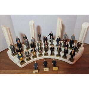 Vtg MARX United States Presidents Set Collection with Stand *Incomplete*